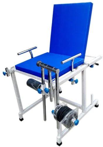 Blue Mild Steel Quadriceps Exercise Table, for Hospitals