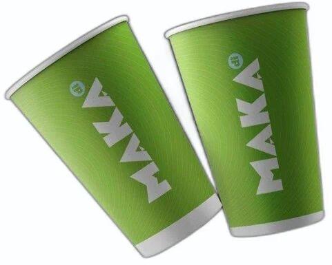 Green 360 ML Customized Paper Cup, for Coffee, Cold Drinks, Tea, Style : Single Wall