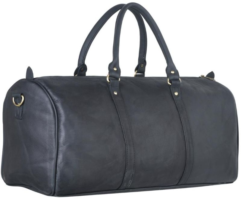 Black Plain Duffle Bag