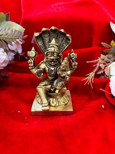 RAV Brass Narsimha Laxmi Statue for Worship