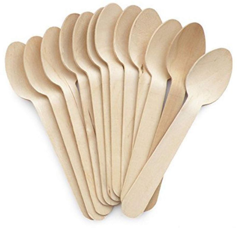 Plain Paper Disposable Spoons
