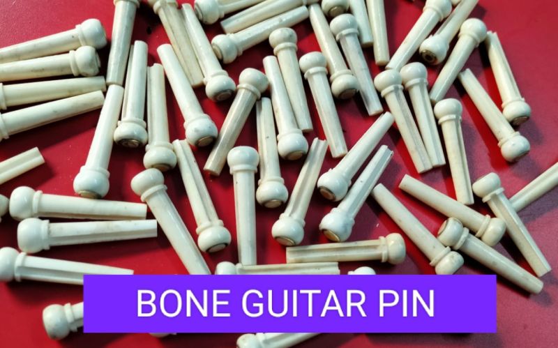 0-25 Gm Polished A.s International Bone Guitar Bridge Pin