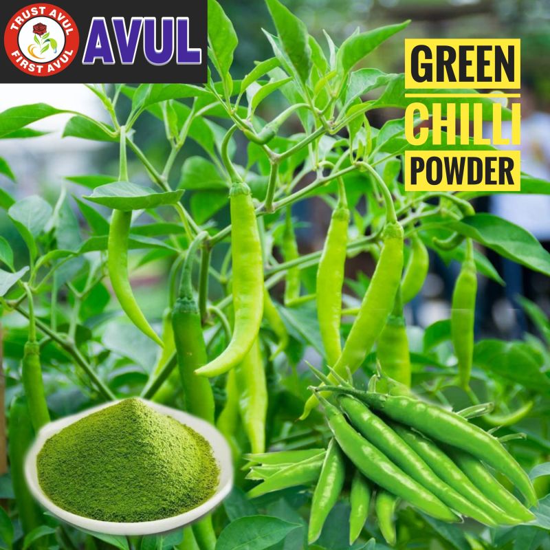 Organic Green Chili Powder for Spices