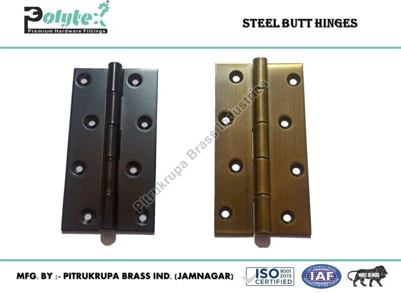 Polished Steel Butt Hinges for Drawer, Cabinet, Doors