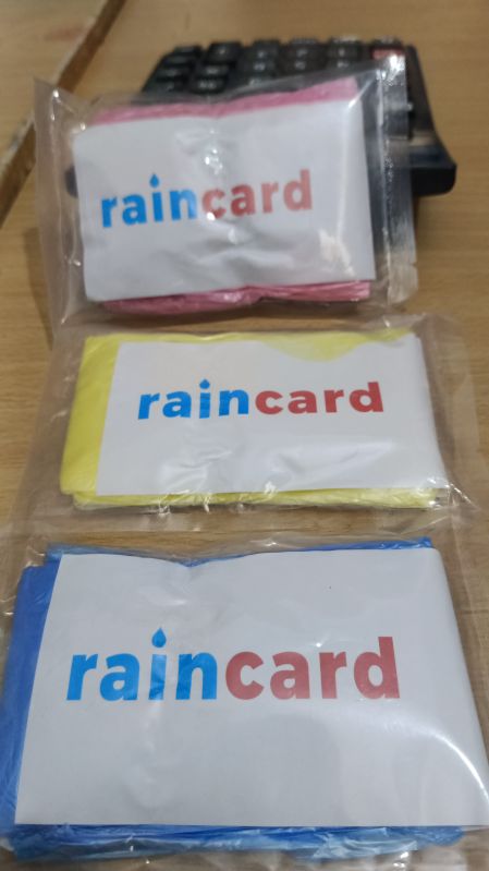Transparent Polyester rain card, Gender : Men