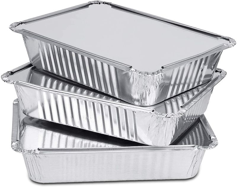Silver Rectangular 450 ML Aluminium Foil Container, for Packaging Food