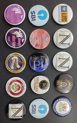 Plastic Printed Custom Pin Badges for Promotional/Advertising