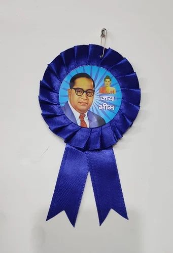 Satin Jai Bhim Ribbon Badge for Event