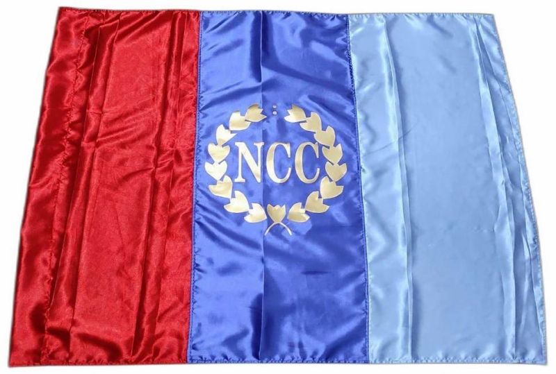 Satin NCC Flag, Shape : Rectangular