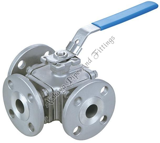 Carbon Steel 3 Way Ball Valve for Water Fitting, Oil Fitting