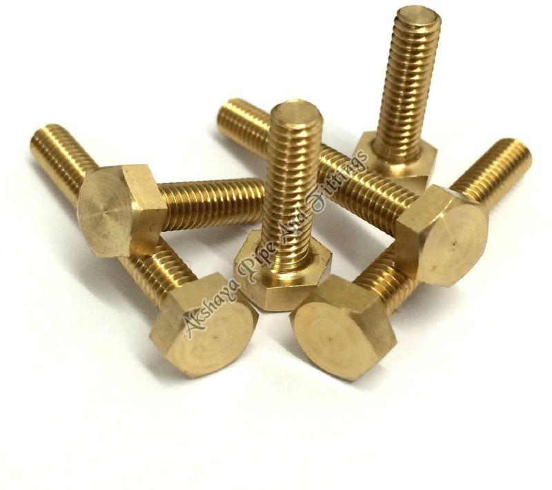 Polished Brass Bolt for Fittings, Automotive Industry, Automobiles