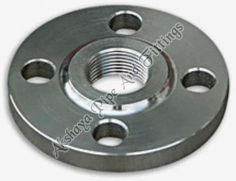 Polished Mild Steel Screwed Flanges, Shape : Round