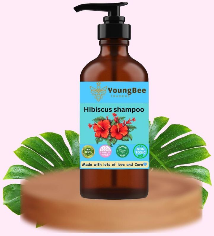 YoungBee Traders Hibiscus Shampoo, Packaging Type : Plastic Bottle