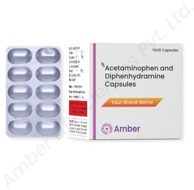 Amber Lifesciences Acetaminophen + Diphenhydramine