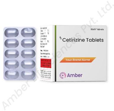 Cetirizine 10 Mg Tablet for Allergy, Cold