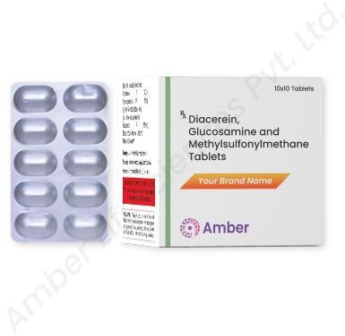 Amber Lifesciences Diacerein Glucosamine Methylsulfonylmethane Tablet