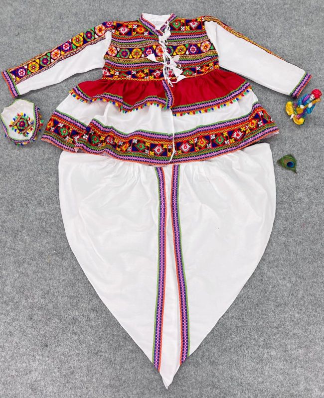Mens Traditional Gujrati Kedia Dhoti, Style : Garba Dress
