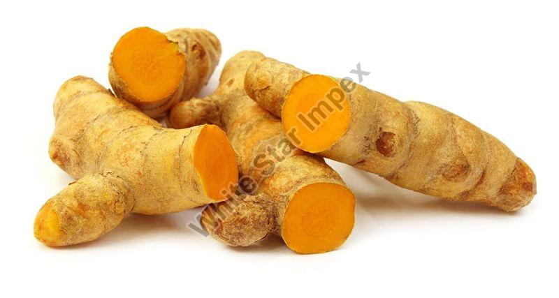 Yellow Organic Turmeric Roots, for Cooking, Herbal Products, Medicine, Feature : Natural
