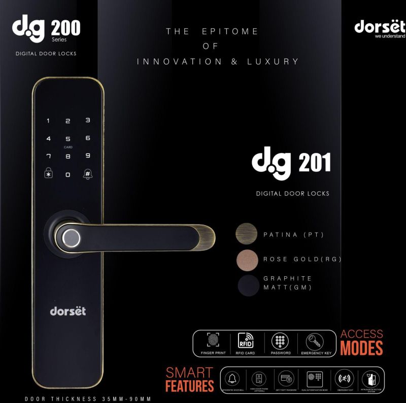 Mivanta Aloy digital lock door, Model Number : dg-201