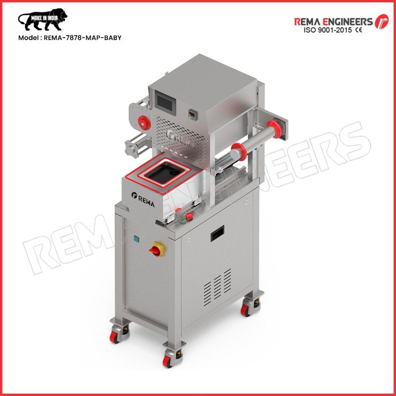 Semi Automatic Single Map Tray Sealing Machine