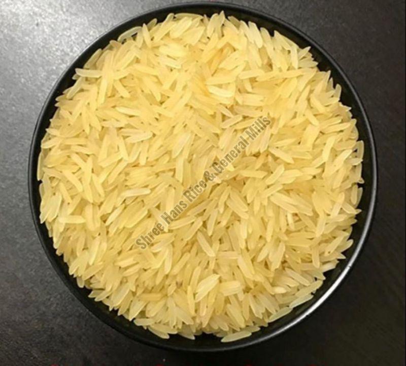 Soft Natural Sharbati Golden Sella Rice, Variety : Medium Grain