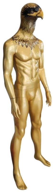 Fiberglass Golden Eagle Face Full Body Male Mannequin