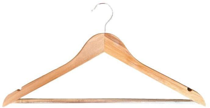 Plain Polished Wooden Hangers, Packaging Type : Packet