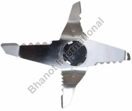 Silver Polished Stainless Steel Grinder Mixer Blade