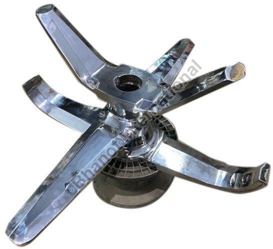 Silver Polished Stainless Steel High Speed Mixer Blade, Size : Standard