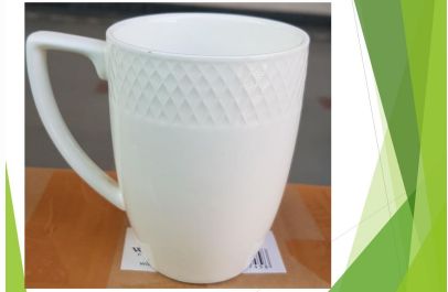 Polished Plain Porcelain Coffee Mug, for Drinkware