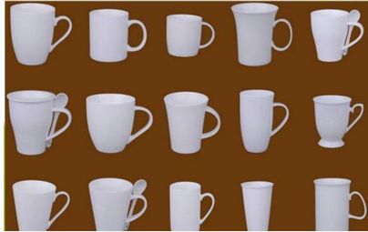 Plain White Ceramic Coffee Mug, Packaging Type : Paper Box
