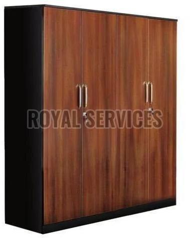 Brown Double Door Wooden Almirah, for Home Furniture, Structure Type : Fully Assembled