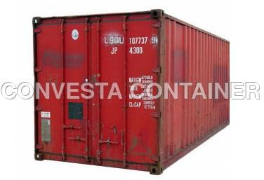 Red Metal Sheet 20 Feet Shipping Container, for Commercial Use