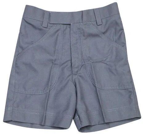 Cotton Plain School Half Pant