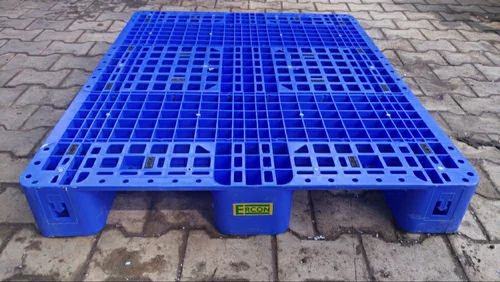 Ercon Rectangular Plastic Blue HDPE Pallets, for Storage, Entry Type : Fourway