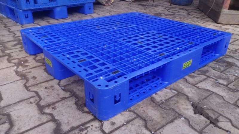 Blue Rectangular HDPE Ercon Four Way Entry Pallet, for Industrial, Capacity : 1000 Kg