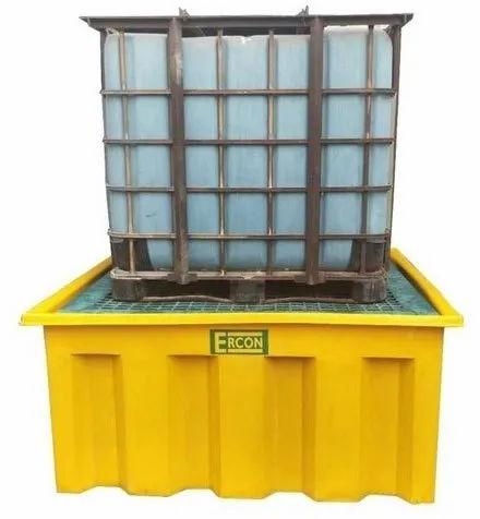 Plastic IBC Spill Containment Pallet, Capacity : 1400 Ltr