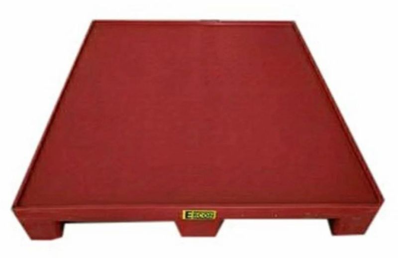 Maroon Ercon Rectangular Two Way Plastic Pallets, for Warehouse Storage, Size : 2x3 Feet(LXW)