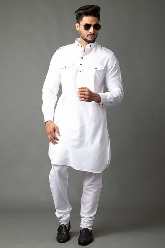 Mens Cotton Punjabi Kurta Pajama, Technics : Machine Made