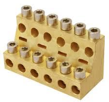 Plain Polished Brass Electrical Terminals for Industrial