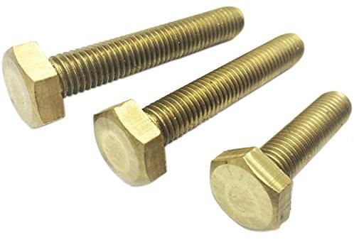 Polished Brass Hexagon Bolts, Certification : ISI Certified