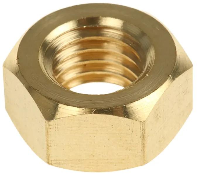 Polished Brass Plain Nuts for Electrical Fittings, Furniture Fittings