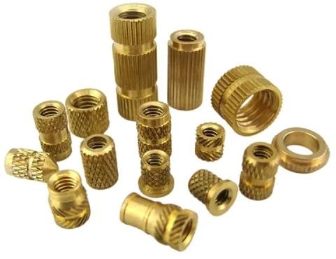 Polished Brass Round Inserts for Electrical Fittings