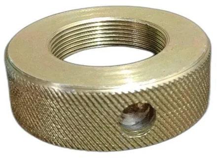 Polished Brass Round Nuts for Electrical Fittings, Furniture Fittings