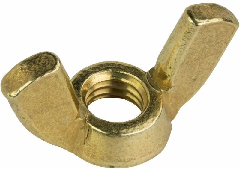 Brass Wing Nuts, Shape : Round
