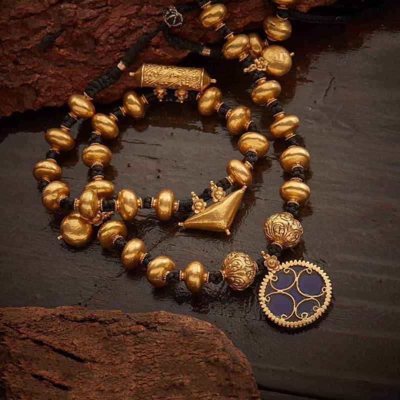 Gold Antique Beaded Jewellery, Gender : Female