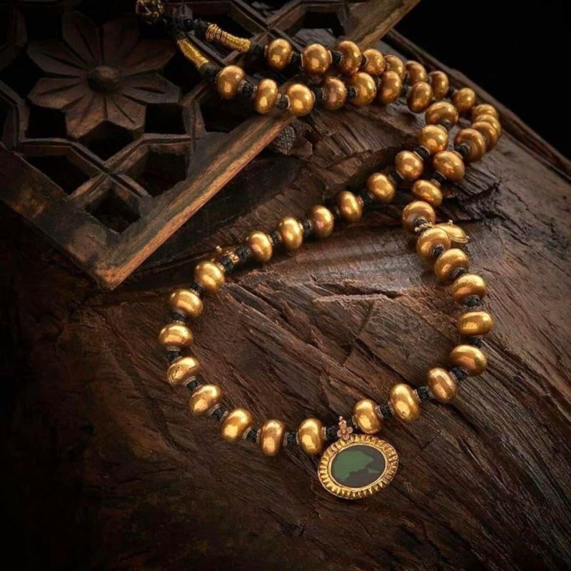 Gold Antique Beads Necklace, Gender : Female