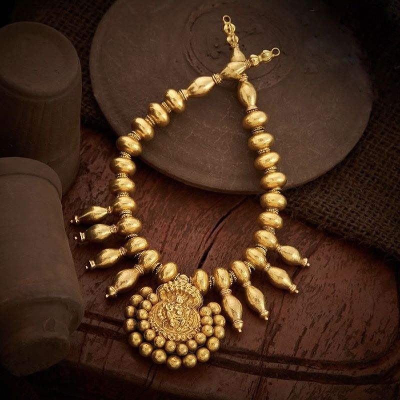 Gold Krishna Necklace