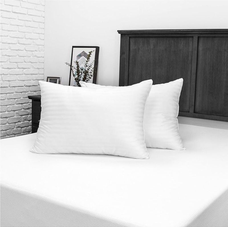 Plain Cotton 17x27 Inch Hotel Pillow, Shape : Rectangle