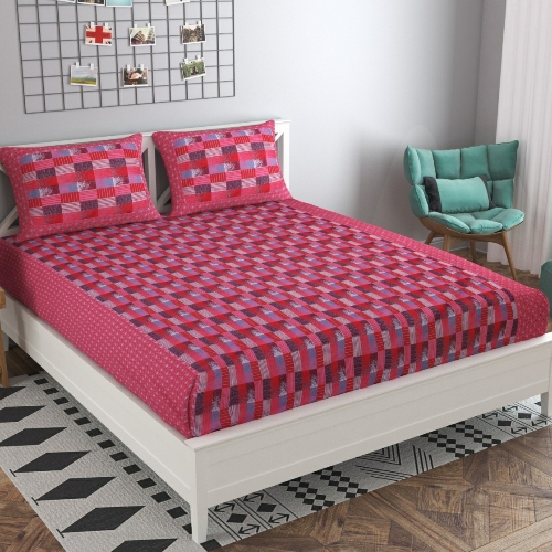 Printed Cotton Elegance Bed Sheets for Home, Hotel